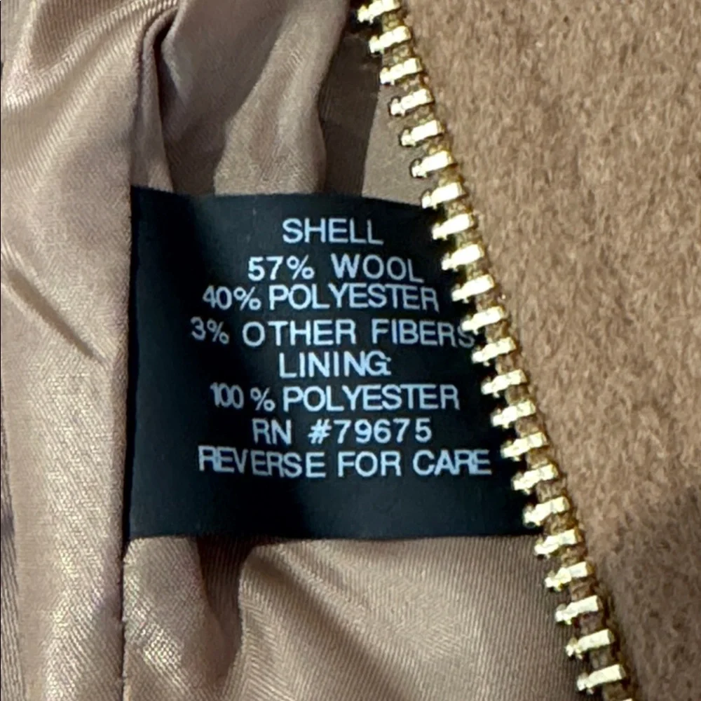 🎉HP🎉MK Full Zip Wool Blend Coat. Ladies XL - Picture 10 of 14